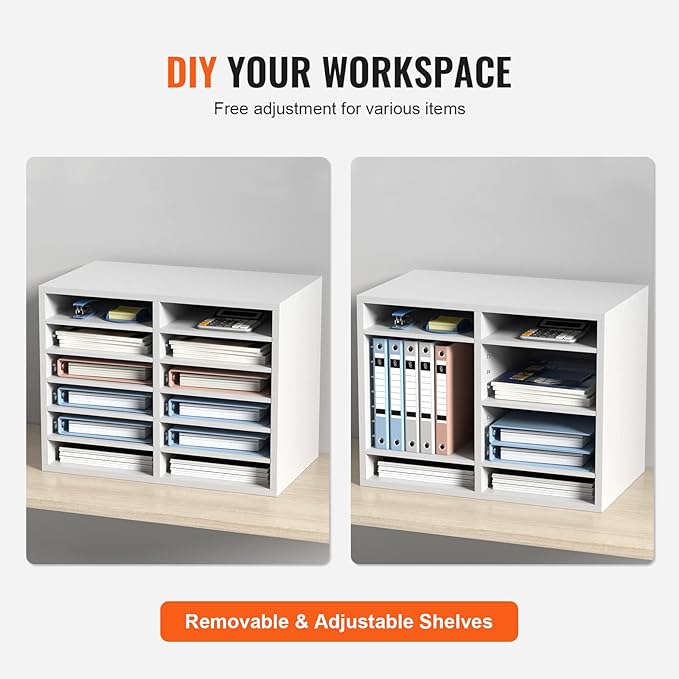 VEVOR Literature Organizers, 12 Compartments Office Mailbox - Image 5