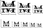 DecoSoul Personalized Metal Name Signs, Split Letter Monogram Wall Art Decor - Image 4