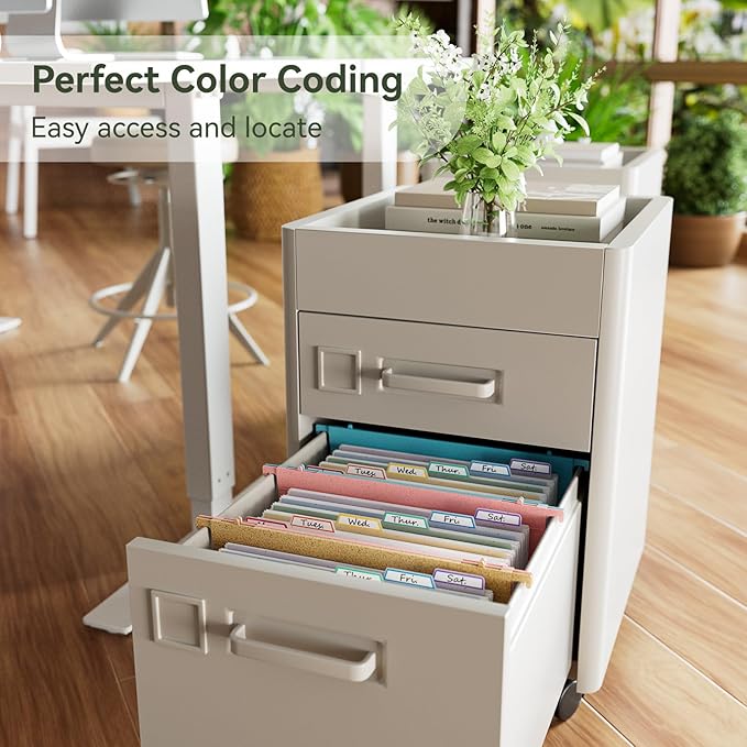EcoStash Wheat Straw Expanding Hanging File Folders, 1.2" Accordion Pockets - Image 3