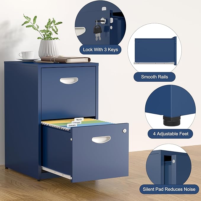 SteeLoong 2 Drawer File Cabinet - Image 5