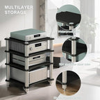 SQXLXDD 4-Tier AV Media Stand, Amplifier Rack Cabinet - Image 5
