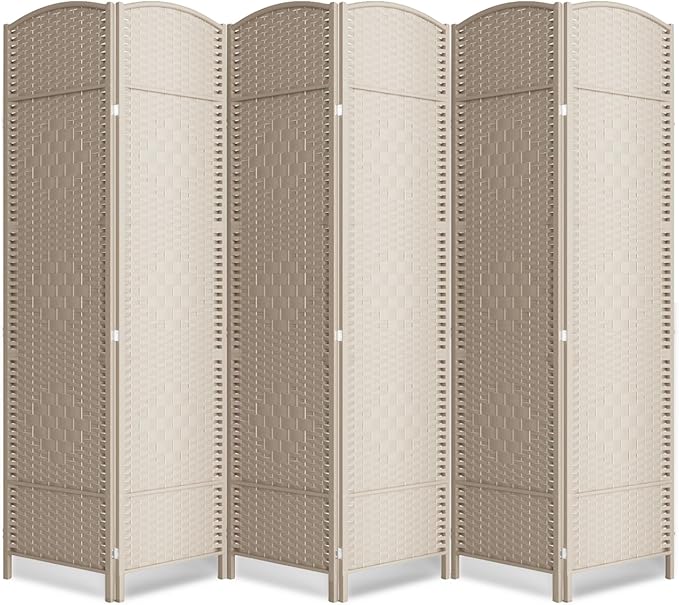 Cocosica 6 Panel Room Divider, 6Ft Folding Privacy Screen, Tall by cocosica