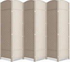 Cocosica 6 Panel Room Divider, 6Ft Folding Privacy Screen, Tall by cocosica