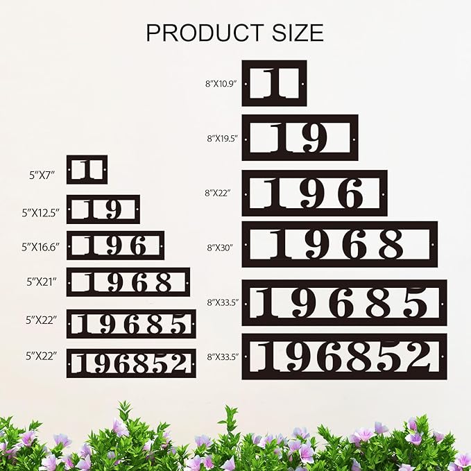 Personalized Horizontal House Numbers - Image 5