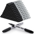 Keebor Black Permanent Markers Bulk of 100 Pack, Fine Point Permanent Marker Set by Keebor