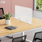 4PCS Desk Dividers Office Partitions, Privacy Desk Panel Protective, Acrylic - Image 6