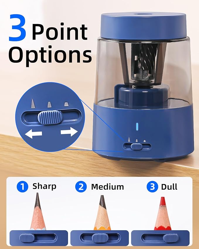 ZMOL Electric Rechargeable Pencil Sharpener, Automatic Pencil Sharpeners Kids - Image 3