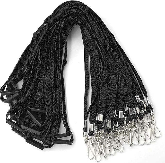Bird Fiy Lanyards Safety Black Lanyards Neck Flat Premium Breakaway Badge by BirdFiy