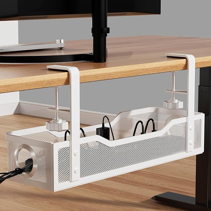 Under Desk Cable Management Large, Cinati 16" Cable Management Box by Cinati