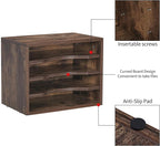 Snughome Vintage Wood File Organizer Desktop, 13.4’’ Document Letter Mail Tray - Image 3