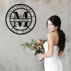 Custom Metal Sign | Personalized Family Name Sign | Monogram Wall Decor | Metal - Image 3