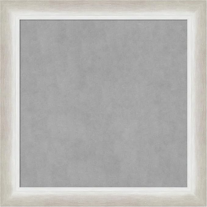 Amanti Art Silver Framed Magnetic Board 14x14 X-Small Vision Board by AmantiArt