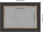 Amanti Art Black Framed Magnetic Board 17x23 Small Vision Board - Image 4
