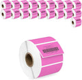 HOUSELABELS 2.25" x 1.25" Pink Address Labels on 1" Core Compatible by HouseLabels
