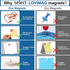LOVIMAG Fridge Magnets 18Pcs Refrigerator Whiteboard Small Strong Magnet - Image 4