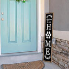 LuZhiQiang Front Porch for Welcome To Our Home Standing Sign 45"X9" Vertical - Image 6
