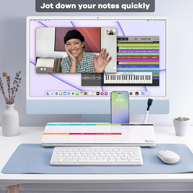 Varhomax Glass Weekly Dry Erase Desk White Board, Desktop to Do List Planner - Image 7