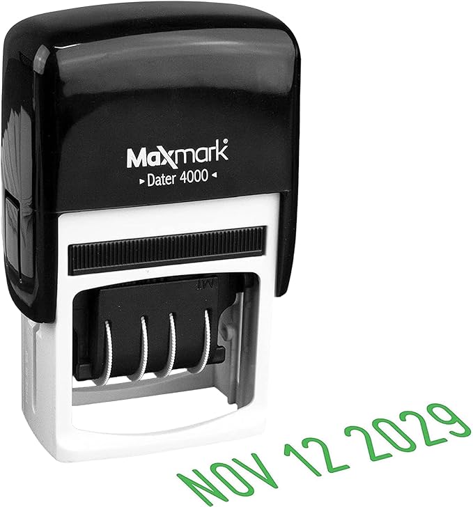 MaxMark Dater 4000 Self Inking Date Stamp by Maxmark