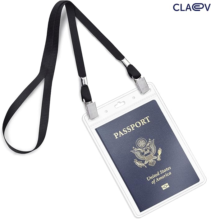 Claev Flexible and Tear Resistant Vertical 4x6 Passport & Card Holders - Image 3