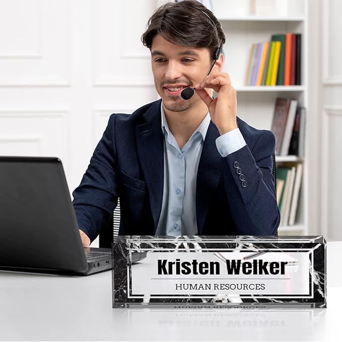 Custom Name Plate for Desk, Desk Name Plate Personalized, Office Decor for - Image 5
