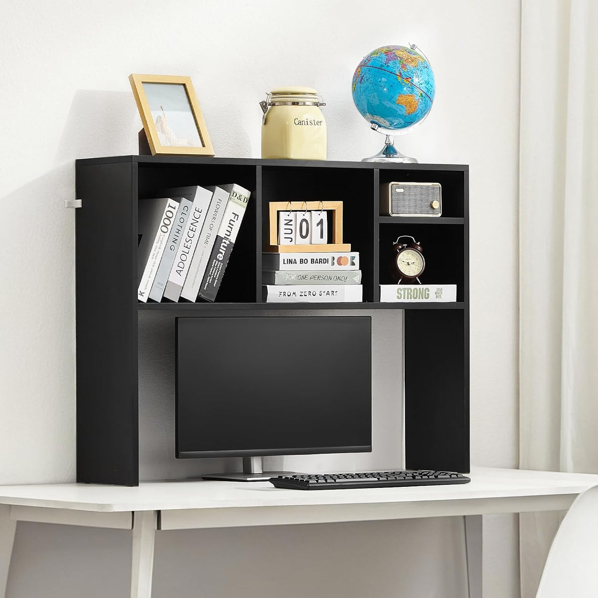 VEVOR Desktop Bookshelf, Storage Organizer with 5 Shelves for Computer Desk, ...