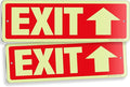 iSYFIX Exit Signs with Directional Up Arrow, Glow in the Dark, Photoluminescent by iSYFIXPREMIUMSIGNS