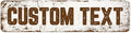 Custom Sign, Custom Street Sign, 11 Font Colors, 13 Font Styles, 4 Hole Options by MySignCenter