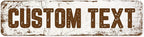 Custom Sign, Custom Street Sign, 11 Font Colors, 13 Font Styles, 4 Hole Options by MySignCenter