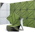 UNECHO 12 Pack 12" X 12" X 0.47" Acoustic Panels by UNECHOACOUSTIC