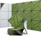UNECHO 12 Pack 12" X 12" X 0.47" Acoustic Panels by UNECHOACOUSTIC