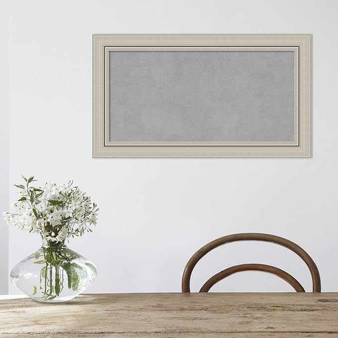 Amanti Art Silver Framed Magnetic Board 16x28 Small Vision Board - Image 6