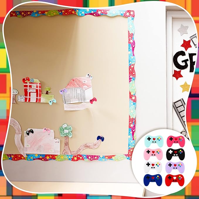 24 Pcs Fun Push Pins for Cork Board Video Game Cork Board Tacks Cute Fun Push - Image 5