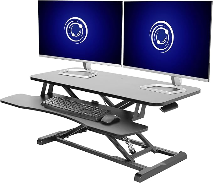 VIVO 36 inch Desk Converter, K Series, Height Adjustable Sit to Stand Riser by VIVO