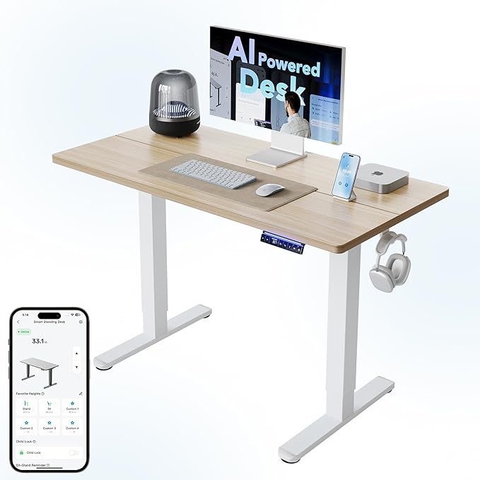 HUANUO AI-Powered Electric Standing Desk by HUANUO