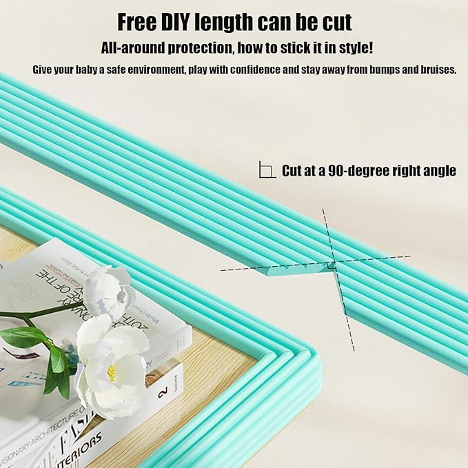 Soft Extra-Wide Edge Protector for Baby, 16.4ft Baby Proofing Edge Guards - Image 2