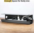 Yecaye 2 Pack Cable Management Under Desk, 31.5 in Under Desk Cable Management - Image 4