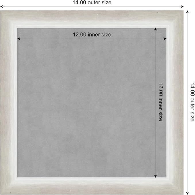 Amanti Art Silver Framed Magnetic Board 14x14 X-Small Vision Board - Image 4