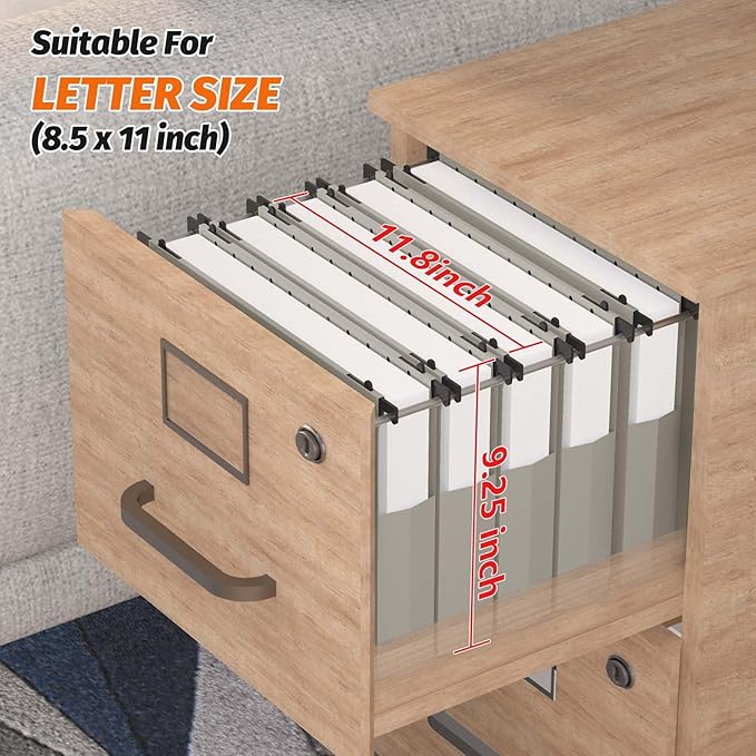 Shutex Extra Capacity Plastic Hanging File Folders, 12 Pack Reinforced - Image 2