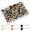 WILLBOND 500 Pack Map Push Pins Map Tacks Small Round Head Push Pins Thumb Tacks by Willbond+Technology+Limited