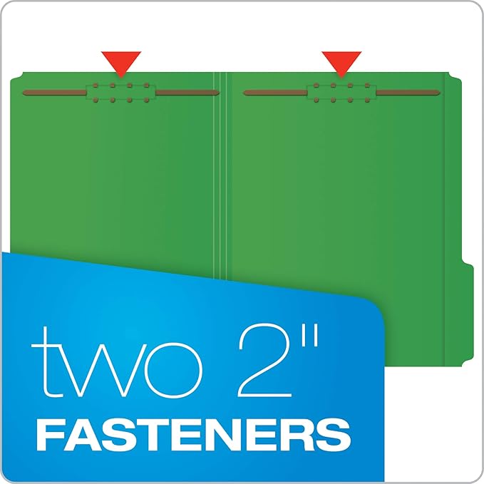 Pendaflex Fastener Folders, 2 Fasteners, Letter Size, 1/3 Cut Tabs in Left - Image 2