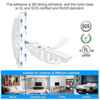 XHF 30pcs Adhesive Cable Wire Clips White, Outdoor Cable Management Wire - Image 5