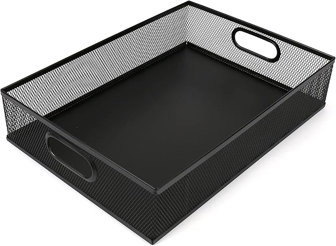 EsOfficce Desk Drawer Organizer, A4 Large Metal Mesh Desk Rrganizer Tray by EsOfficce