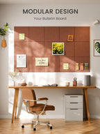 Bumusty Large Cork Board Alternative-47 x35 Felt Bulletin Board, - Image 6