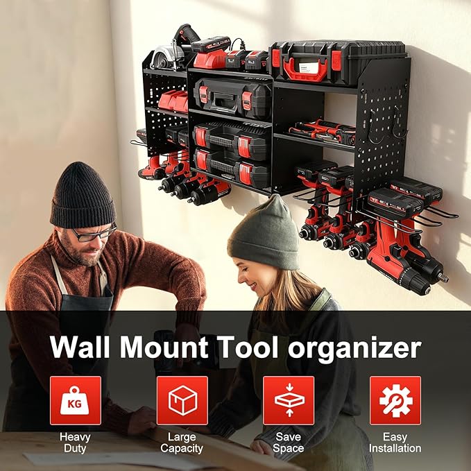Large Power Tool Organizer Wall Mount - Image 3