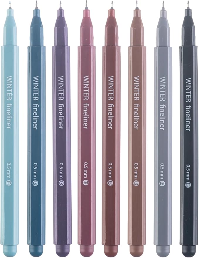 DIVERSEBEE Fine Tip Pens, 8 Bible Pens No Bleed Through, 0.5mm Fine Point - Image 7