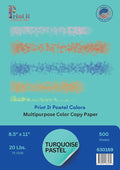 Printit Colors Multipurpose Paper, 20 lbs., 8.5" x 11", 500 Sheets/Ream – by Unknown