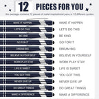 Zonon 12 Pcs Inspirational Pens Bulk Funny Ballpoint Pen - Image 3