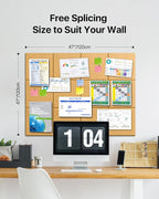 Large Cork Boards for Walls, Cork Boards for Office Decor, Felt Board - Image 2