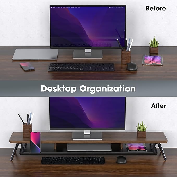 Fenge Dual Monitor Stand, Monitor Stands Riser - Image 8