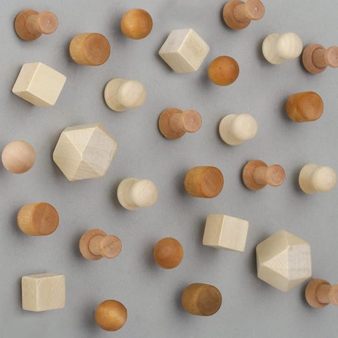 Push Pins，LYroo 200 Pcs Flower Thumb Tacks Wood Pin Board Map Tacks Marking - Image 3